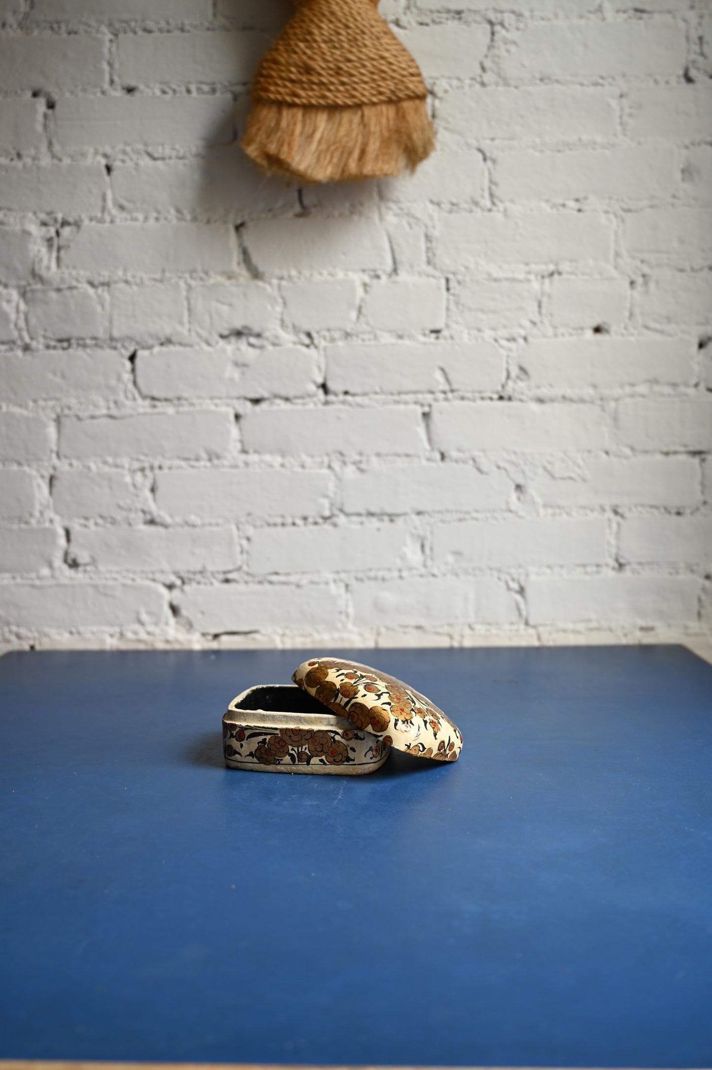 Paper mache jewelry box