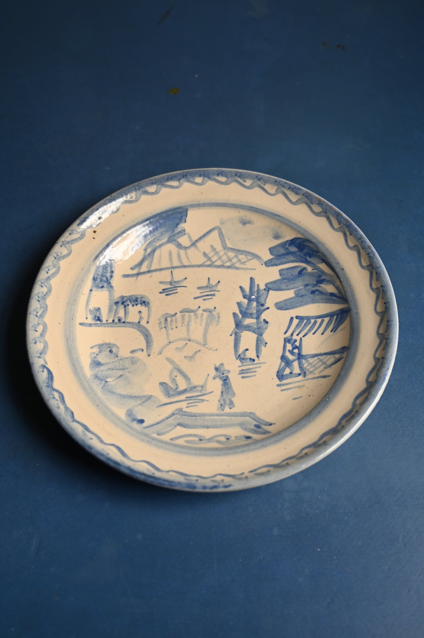 Hand painted plate XL