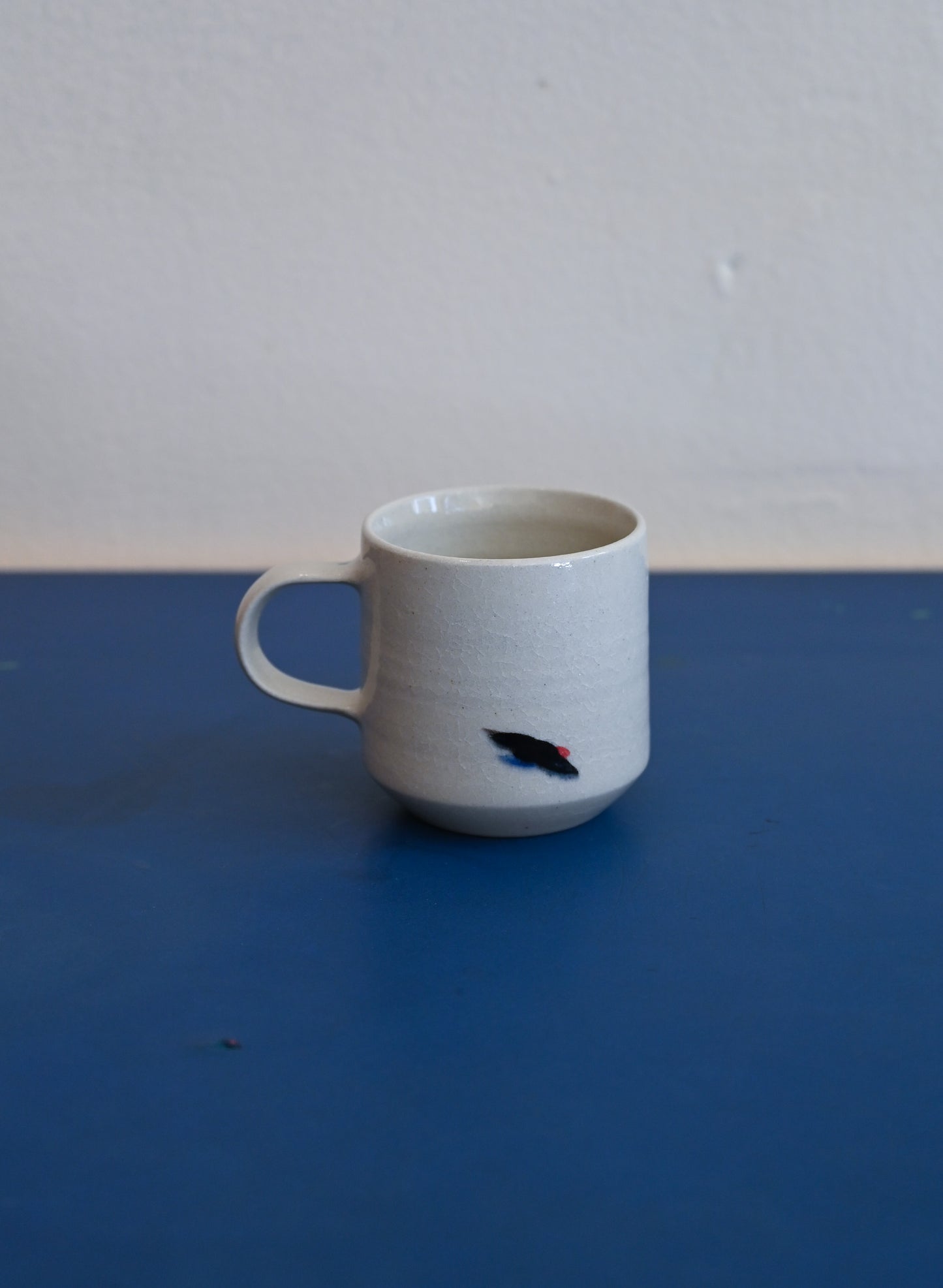 PKK Abstract White Handle Mug