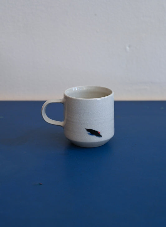 PKK Abstract White Handle Mug