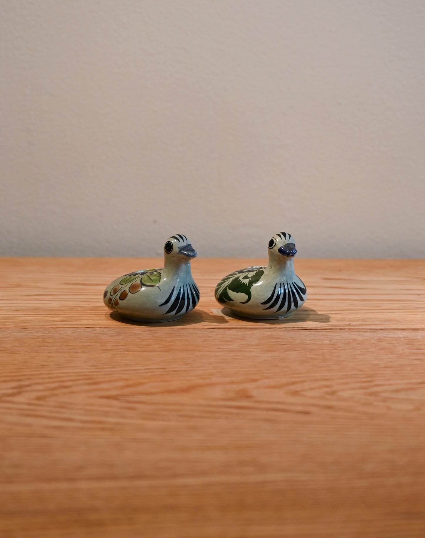 Vintage ceramic bird candleholders