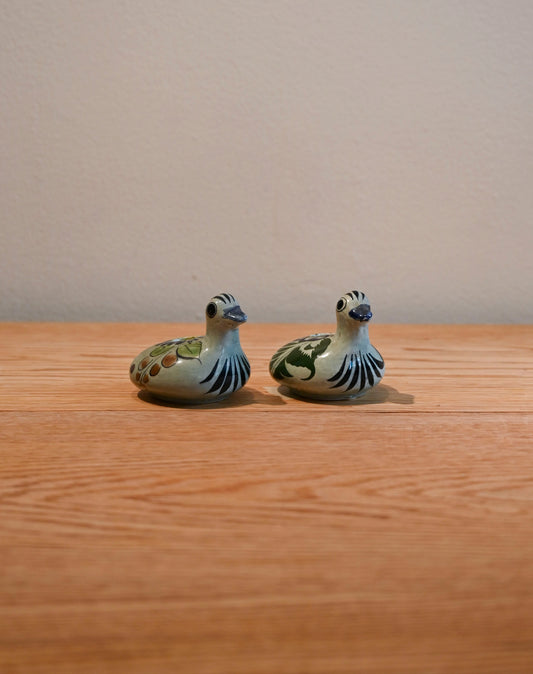 Vintage ceramic bird candleholders