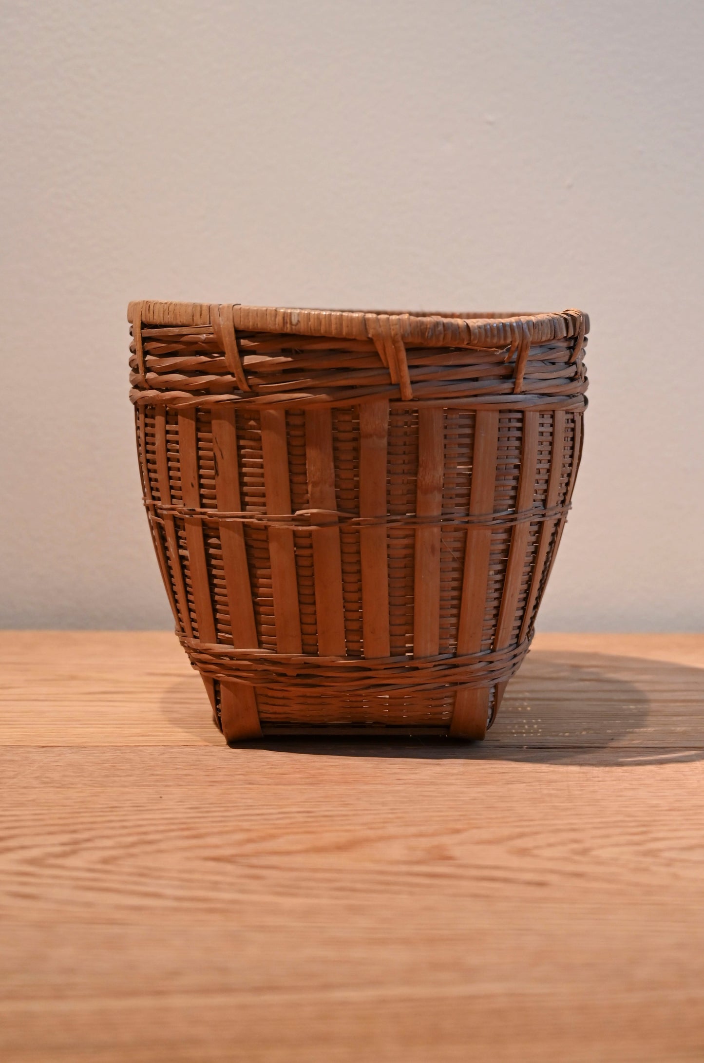 Small woven rubbish basket