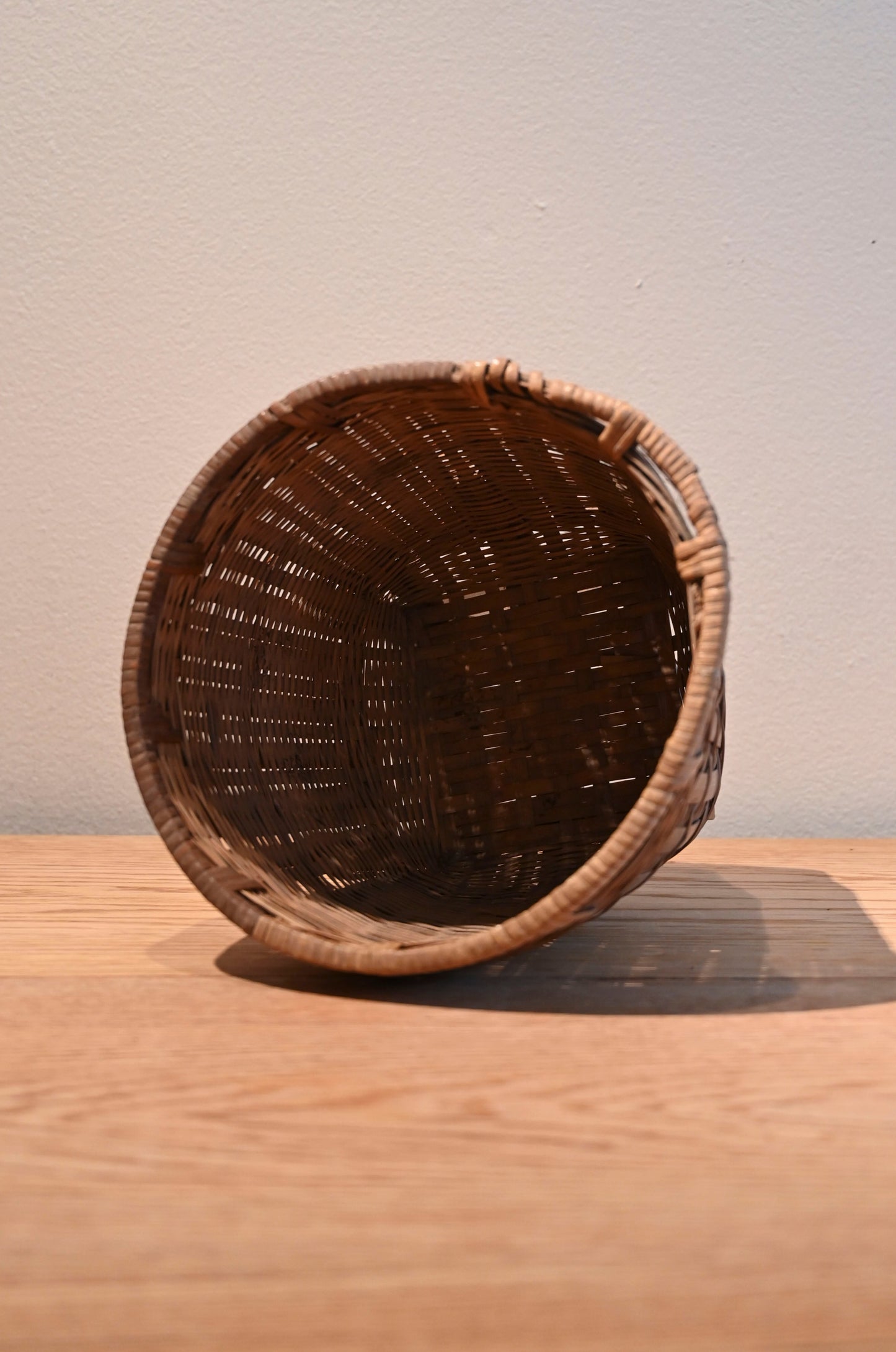 Small woven rubbish basket