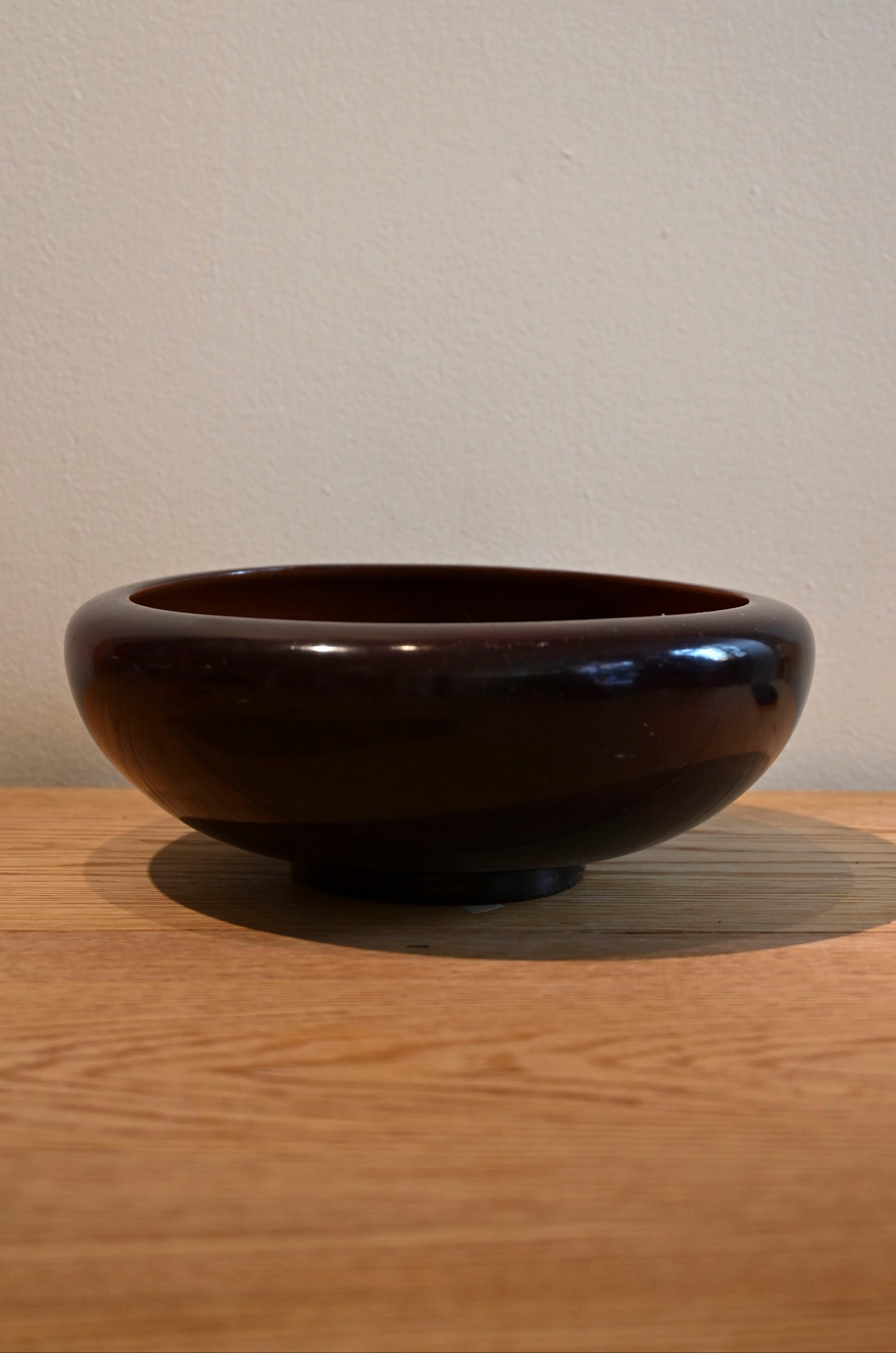 Vintage lacquer wood bowl