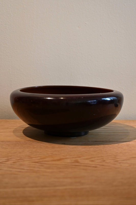 Vintage lacquer wood bowl