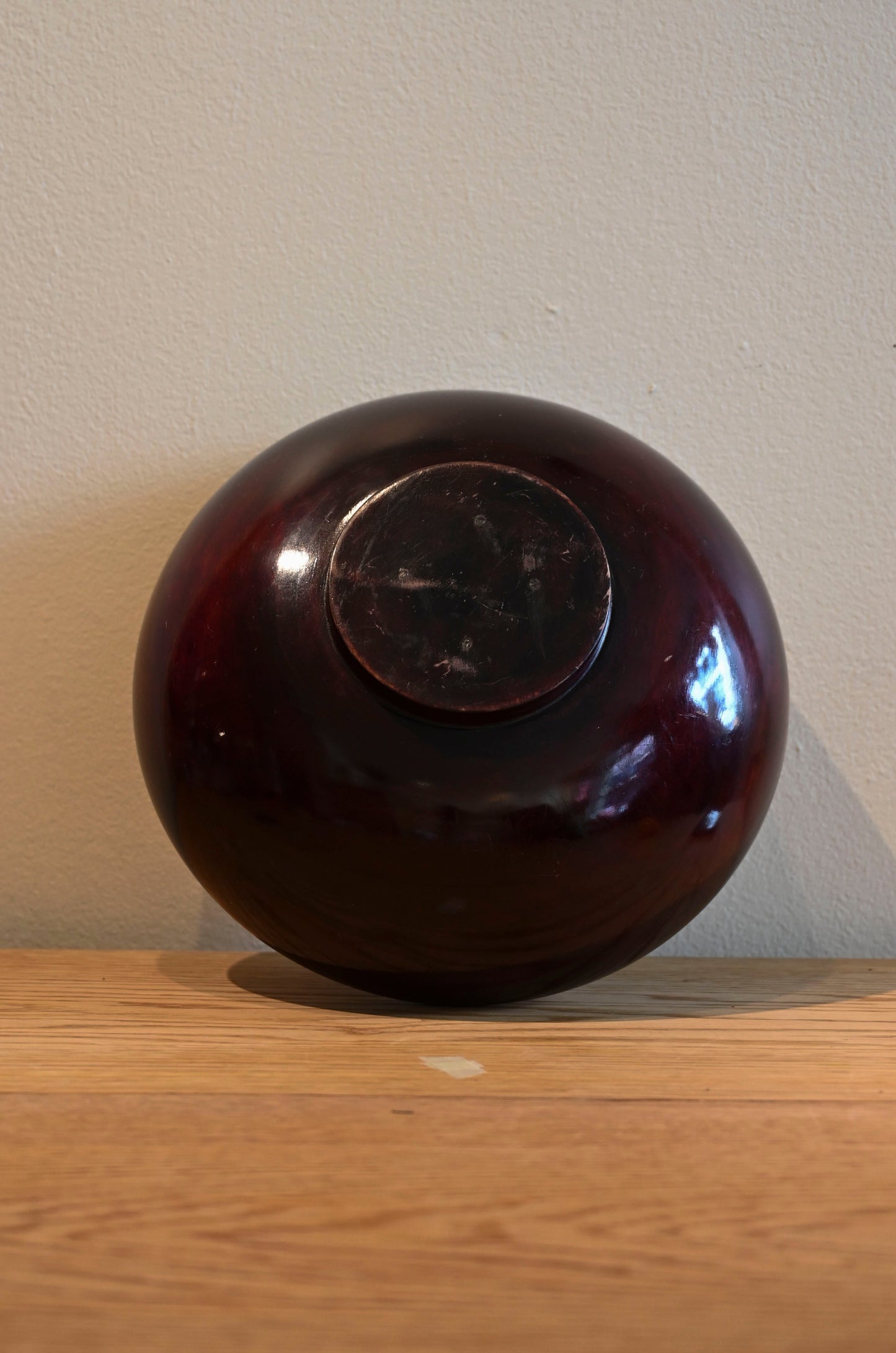 Vintage lacquer wood bowl